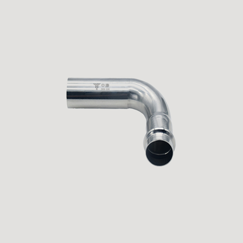 stainless steel right angle elbow with plain end