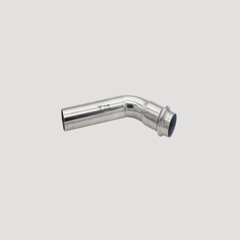stainless steel 45° elbow with plain end