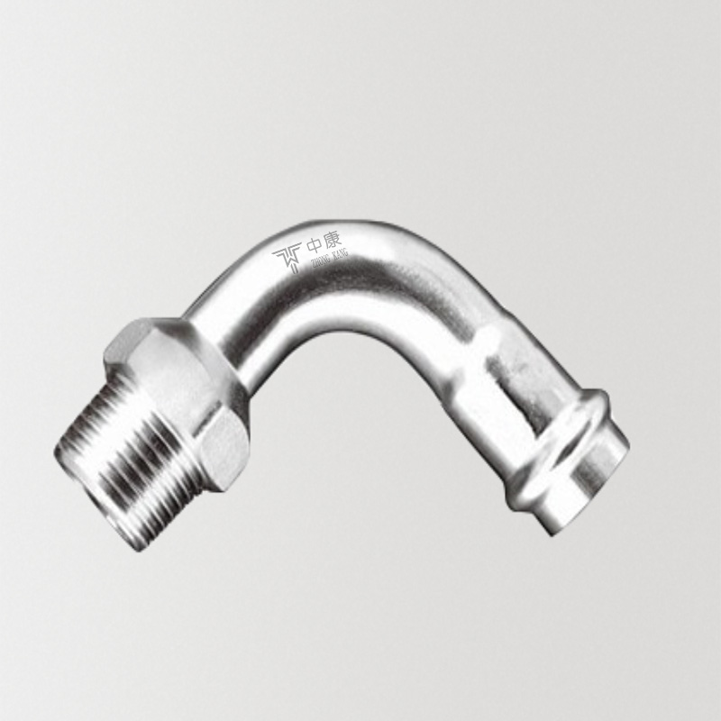 stainless steel elbow with male threaded end