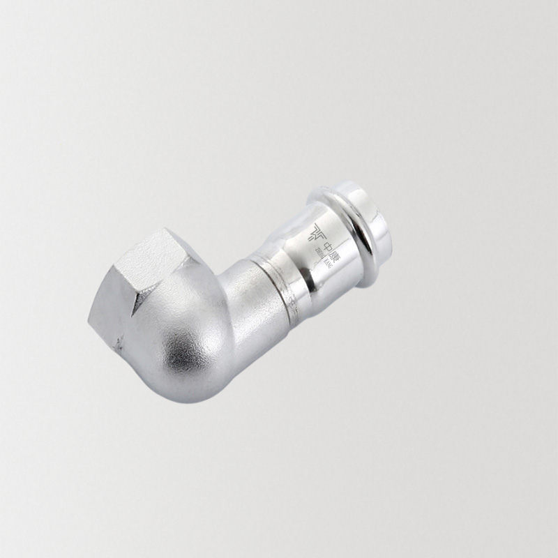 stainless steel V profile short femal elbow bend